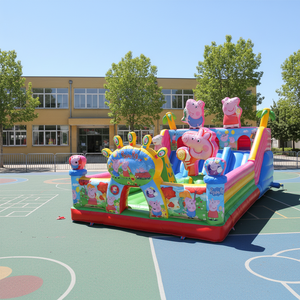 Castillo Inflable <span class=keywords><strong>Pepa</strong></span> Pig, Personalizable, Ecológico, de PVC de 0.55mm de Grosor, Capacidad de 500KG, Tamaño Personalizable, Gran Venta - Product Image 2