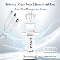 Appareil professionnel électrique de microcourant pour le visage, gants de microcourant EMS, masseur facial, machine Golden Finger