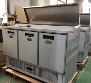 <span class=keywords><strong>3</strong></span> doors <span class=keywords><strong>Saladette</strong></span> <span class=keywords><strong>Pizza</strong></span> prepairing table refrigerator with steel lid - Product Image 6