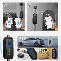 Station de recharge portable pour véhicules électriques, type 2, 3 broches, 13A, avec écran LCD, EVSE intelligent, UKCA CE, recharge rapide pour Tesla MG ID.3, domicile et voyage