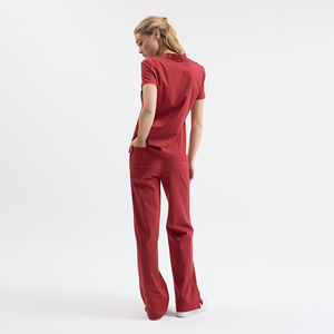 Tenue médicale YUHONG tendance et ajustée pour femme : ensemble haut et pantalon respirant pour infirmière, idéal pour <span class=keywords><strong>l</strong></span>'été - Product Image 3
