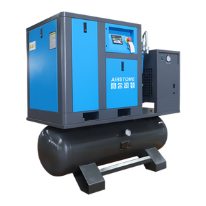 Промышленный винтовой воздушный компрессор Airstone IP54, энергосберегающий, бесшумный, с масляным охлаждением, с осушителем воздуха и ресивером, 10 л.с. - Product Image 6