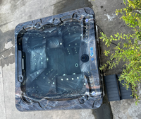Baignoire Spa Jacuzzi Extérieure en Acrylique Style Européen avec Éclairage LED – Meilleure Vente