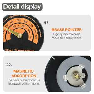 Lò sưởi từ bếp Nhiệt kế 100-900 ° F đo nhiệt độ cho gỗ đốt nóng BBQ - Product Image 5