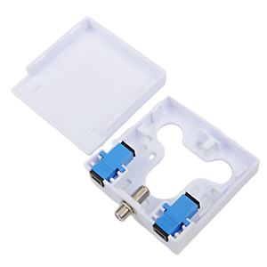 86 tipo 2 Core Desktop FTTH Roset SC fibra ottica scatola terminale da parete CATV Roseta <span class=keywords><strong>Optica</strong></span> <span class=keywords><strong>con</strong></span> 1 fibra fronte piastra WDM OTB Box - Product Image 1