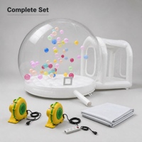 Château gonflable transparent en PVC pour centre commercial, aire de jeux intérieure avec piscine à balles pour événements