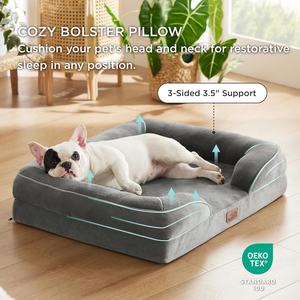 Bedsure <span class=keywords><strong>Cama</strong></span> Ortopédica para Perros Medianos-Ecológico 100% Poliéster Sofá <span class=keywords><strong>Cama</strong></span> Impermeable Extraíble Lavable Cubierta Antideslizante - Product Image 3