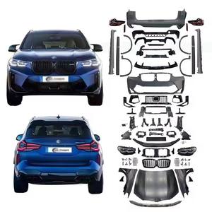 Kit corpo stile LCI da 2011 2018 <span class=keywords><strong>X3</strong></span> <span class=keywords><strong>f25</strong></span> a X3M F97 LCI per X3M <span class=keywords><strong>F25</strong></span> da vecchio a nuovo con parafanghi paraurti anteriore paraurti posteriore PP set completo - Product Image 1