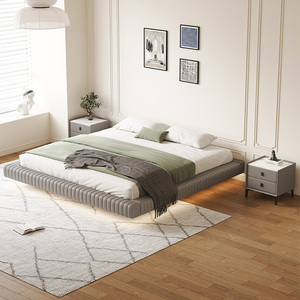 Hiện Đại Sang Trọng Ý Phòng Ngủ Đặt Da Rắn Đôi Vua Nữ Hoàng Đầy Đủ Kích Thước Nổi Giường - Product Image 2