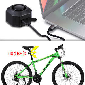 Portable 7 niveaux sensibilité sans fil <span class=keywords><strong>vélo</strong></span> de route alarme antivol 110dB <span class=keywords><strong>vélo</strong></span> sirène batterie Rechargeable et télécommande réglable - Product Image 2