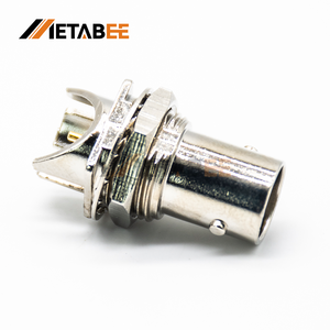 Connecteur BNC femelle 75 Ohm droit à montage sur bord de circuit imprimé, interface panneau 16 mm pour systèmes de diffusion UltraHD 12G-SDI - Product Image 3