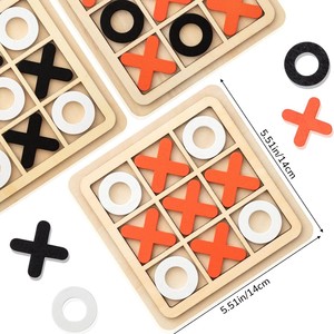 Juego <span class=keywords><strong>de</strong></span> <span class=keywords><strong>Mesa</strong></span> Educativo Personalizable <span class=keywords><strong>de</strong></span> Tic Tac Toe OX, Tablero <span class=keywords><strong>de</strong></span> Madera para Edades <span class=keywords><strong>de</strong></span> 2 a 14 <span class=keywords><strong>Años</strong></span>, 14 cm - Product Image 4