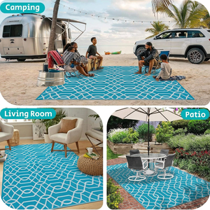 Tapis de <span class=keywords><strong>camping</strong></span> en PP tissé OEM ODM pour <span class=keywords><strong>camping</strong></span>-<span class=keywords><strong>car</strong></span>, tapis réversible imperméable recyclé, tapis antidérapant pour patio, <span class=keywords><strong>camping</strong></span>-<span class=keywords><strong>car</strong></span>, extérieur, bleu vif - Product Image 4