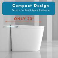 En gros WC intelligent monobloc, design moderne et compact, avec bidet électrique automatique, pour salle de bain résidentielle