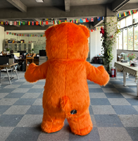 Costume de mascotte d'ours Happysky Lotso' pour adultes drôle Lotso' pour événements marche gonflable 2.6m