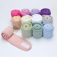 Vente en gros de bandeau de visage de spa bandeau de maquillage bandeau en tissu ananas serviette réglable pour le lavage du visage et la douche