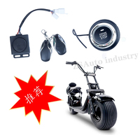 Alarme pour scooter électrique, application de démarrage à une clé, dispositif antivol, télécommande, clé de verrouillage de voiture, applicable en Chine, Harley Citycoco
