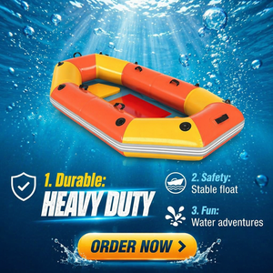 <span class=keywords><strong>Bateau</strong></span> de sauvetage marin gonflable en PVC, radeau de sauvetage pour le rafting en eaux vives et la pêche, léger, capacité 2 personnes - Product Image 1