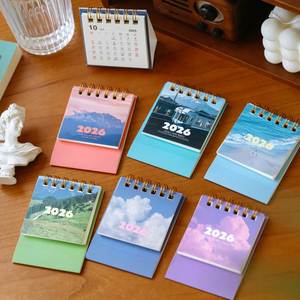 Mini Calendario de Escritorio 2026 - Estilo <span class=keywords><strong>Instagram</strong></span> Fresco y Simple, Tridimensional, Desprendible, a Color - Product Image 1