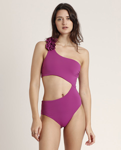 Traje de Baño Asimétrico de Estilo Playa, Largo Regular, Modesto, de Alta Calidad Garantizada ADMAS para Mujer - Product Image 2