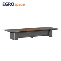 Table de réunion de bureau professionnelle EGROspace pour la gestion des câbles, idéale pour les salles de conférence et les bureaux du personnel