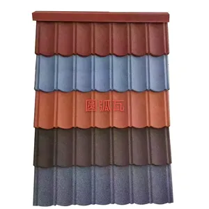 High Quality Heat Resistant with Good Price of Sandstone Coated Rainbow Metal Roof Tile