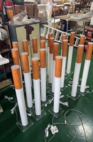 Nouvelle Lampe Cylindrique Moderne Simple en Acrylique pour Cigarettes, Luminaire Commercial Personnalisable à Intensité Variable pour Publicité et Décoration Intérieure