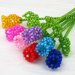 Cuentas de Acrílico Facetadas de 96 Caras, Hechas a Mano, de 8mm y 10mm, 500g/bolsa, Accesorios para la Fabricación de Joyería, Cuentas Sueltas de Plástico Lucite - Product Image 3