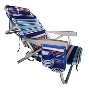Silla <span class=keywords><strong>de</strong></span> <span class=keywords><strong>playa</strong></span> plegable, mochila plana clásica <span class=keywords><strong>de</strong></span> 5 posiciones personalizable - Product Image 5