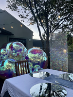 2024 nouveauté chine usine personnalisé grand ballon miroir disco gonflable, boule miroir gonflable pour la publicité sphère orbes