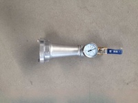 JMFIRE DN65 Ensemble de test de pression pour hydrant de type Storz avec manomètre et lance d'incendie en alliage d'aluminium pour pompiers QZ3.5/7.5