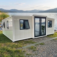 Maison préfabriquée extensible en conteneur, maisons mobiles miniatures, conteneurs prêts à être expédiés, bureaux, magasins, maison modulaire préfabriquée