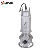 Pompes submersibles pour eaux usées 1 CV, pompe à boue acide, pompe submersible en acier inoxydable pour l'égouttage des usines