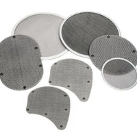 Disque filtrant en tissu métallique noir soudé par points multicouche, paquet de mailles en fil de fer pour granulateur de plastique