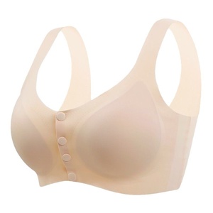 Reggiseno Estivo Sottile da <span class=keywords><strong>Donna</strong></span>, Stile Canotta, con Chiusura Frontale, Senza Ferretto, Senza Cuciture, Taglie Forti, in Nylon, per Mamme, Donne <span class=keywords><strong>di</strong></span> Mezza Età e Anziane - Product Image 5