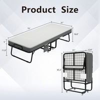 Lit de sieste pliable à louer pour petits appartements, usage pour une personne, fauteuil inclinable multifonctionnel peu encombrant