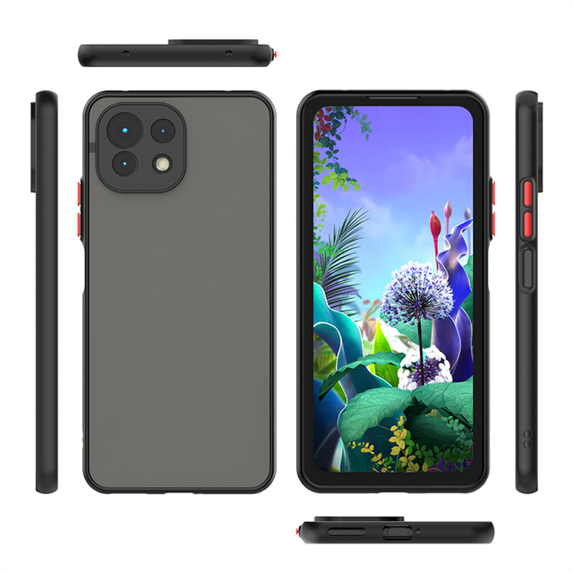 Transparent Contrast Color Frame Matte TPU+PC Phone Case for Xiaomi Mi 11 Lite 5G 12 Ultra 12 Pro Poco F4 F3 C40