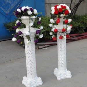 HJ240009-6 <span class=keywords><strong>Colonne</strong></span> romaine décorative blanche en plastique creux, moule en béton pour événements, fêtes et décoration de chemin d'accès - Product Image 6