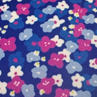 Tissu jersey imprimé double brossé en polyester et élasthanne pour la fabrication de vêtements d'extérieur pour filles - Extensible et résistant à l'eau