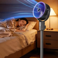 Ventilateur de circulation électrique sur pied, silencieux, pour chambre et salon, durable