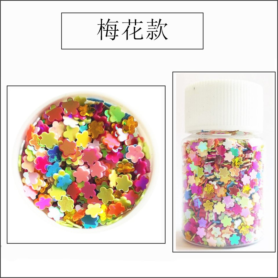 15ml bottle mixed color plastic-solid plum blossom style