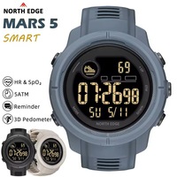 NOVETHERA 2026 NORTH EDGE NEW MARS 5 Montre numérique pour homme, montres de sport de plein air, montres LED étanches 50M, montre connectée pour homme et femme