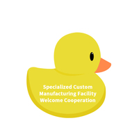Usine en gros personnalisé 3 pouces jaune canard jouet de bain haute qualité propre vinyle caoutchouc dessin animé conception pour bébés-Mini petite taille