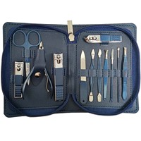 Ensemble de manucure élégant pour hommes et femmes, cadeau, 12 pièces, kit de coupe-ongles en acier inoxydable