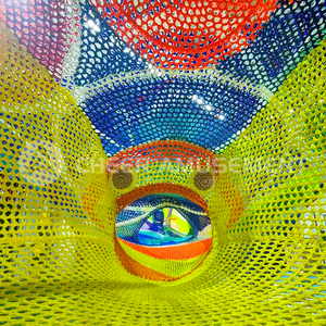 Peralatan Taman Bermain Dalam Ruangan Berkualitas Tinggi yang Dapat Disesuaikan, Jaring Pelangi Panjat Tenun Tangan untuk Anak-Anak di Pusat Perbelanjaan dan Taman Hiburan - Product Image 5