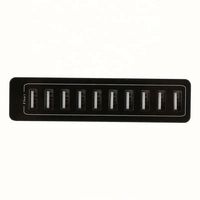 Chargeur mural portable à 10 ports USB, charge rapide, 5V 10A 60W, chargeur de voyage, chargeur QC3.0, vente chaude