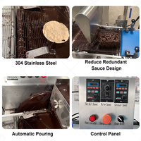 Machine à enrober les petits biscuits, les gâteaux et les barres chocolatées