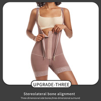 En gros Body sculptant intégral sans couture à buste ouvert, post-chirurgical, à compression et contrôle du ventre, Colombianas pour femmes