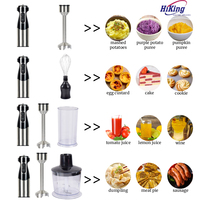 Mixeur Plongeant Électrique Multifonctionnel 3-en-1 à Moteur DC Haute Efficacité pour Purée de Pommes de Terre