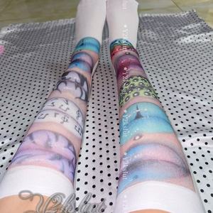 Calcetines altos hasta el muslo góticos Y2K, concepto de fiesta, para una subcultura de nicho única. - Product Image 1